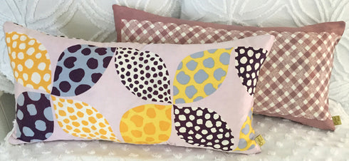 Cuscino reversibile sciarpa vintage