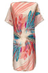 Amanda "Rose Feathers" Reversible Vintage Scarf Tunic